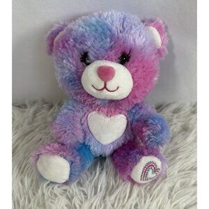 Build-A-Bear Smallfrys Furever Endless Hearts Tie-Dye Purple Buddies Plush Mini